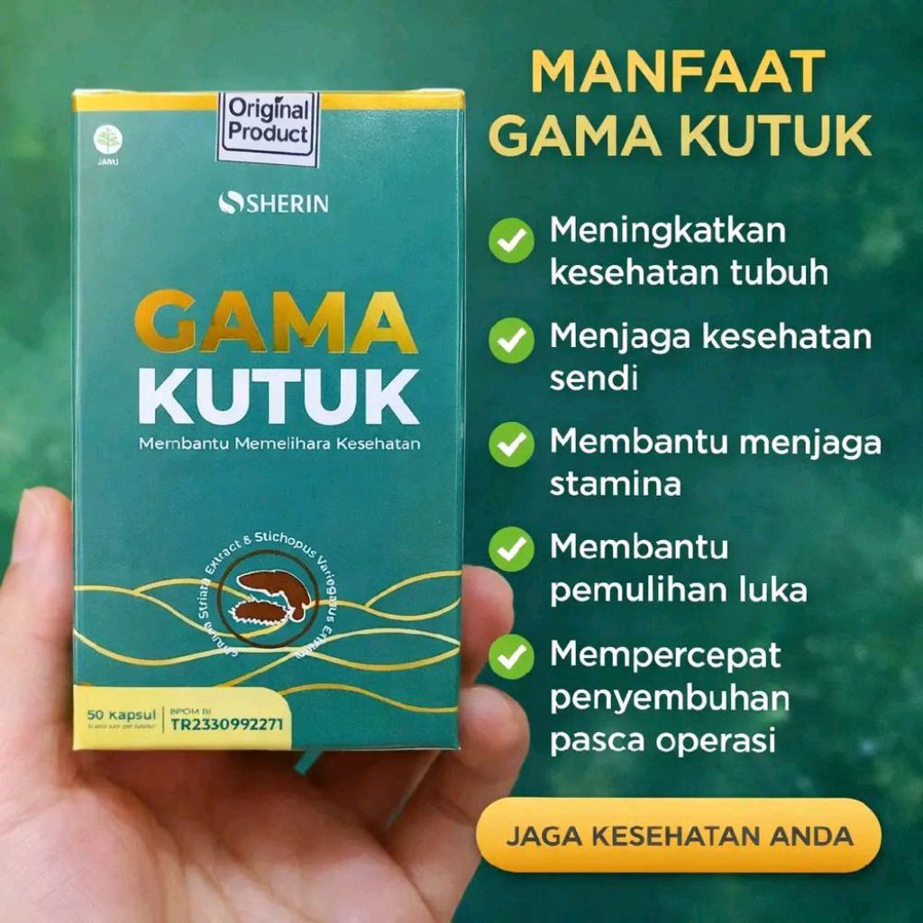 Kapsul Gamakutuk Herbal Ikan Kutuk Plus Gamat | Kapsul Ikan Gabus Original