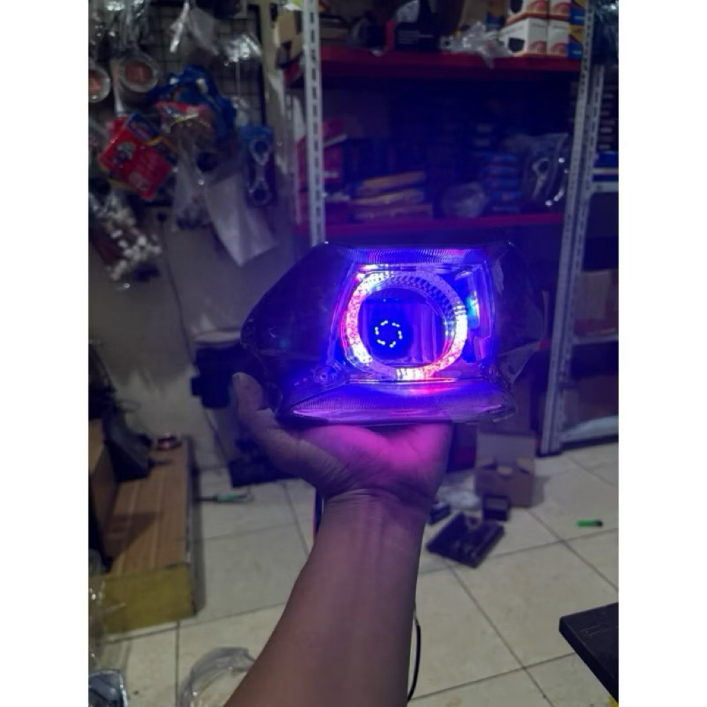 LAMPU BELAKANG MIO SPORTY MIO NEW SMILE MODIF  RGB BLUTOT H