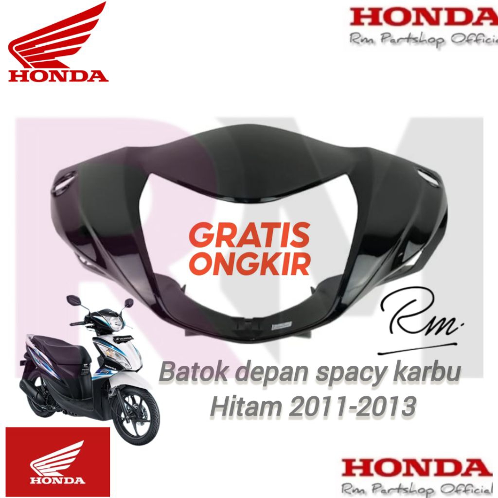 batok depan Honda spacy hitam batok depan spacy kzl