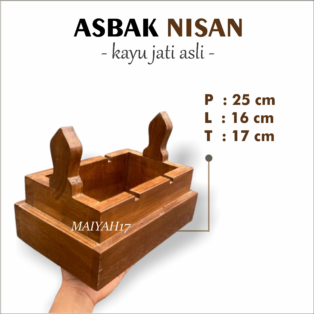 Asbak Unik Kuburan Tinggi Kayu Jati Perhutani - maiyah17 -