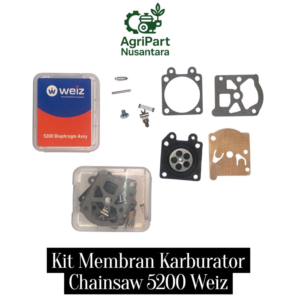 Kit Membran Karburator Chainsaw 5200 Weiz