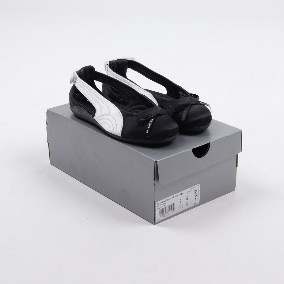 Balenciaga X Puma Speedcat Ballet Satin Black White