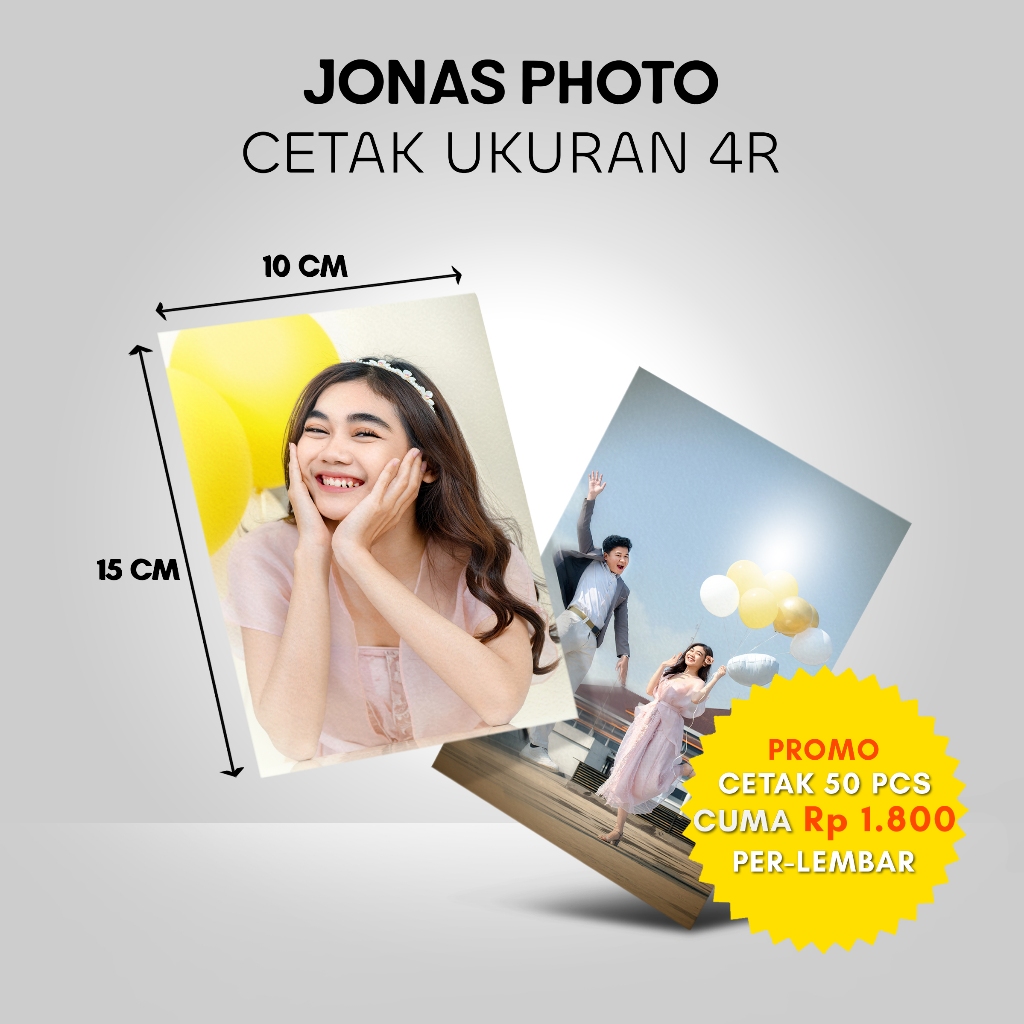 JONAS Cetak Foto 4R Print Photo Terlaris Cepat Premium
