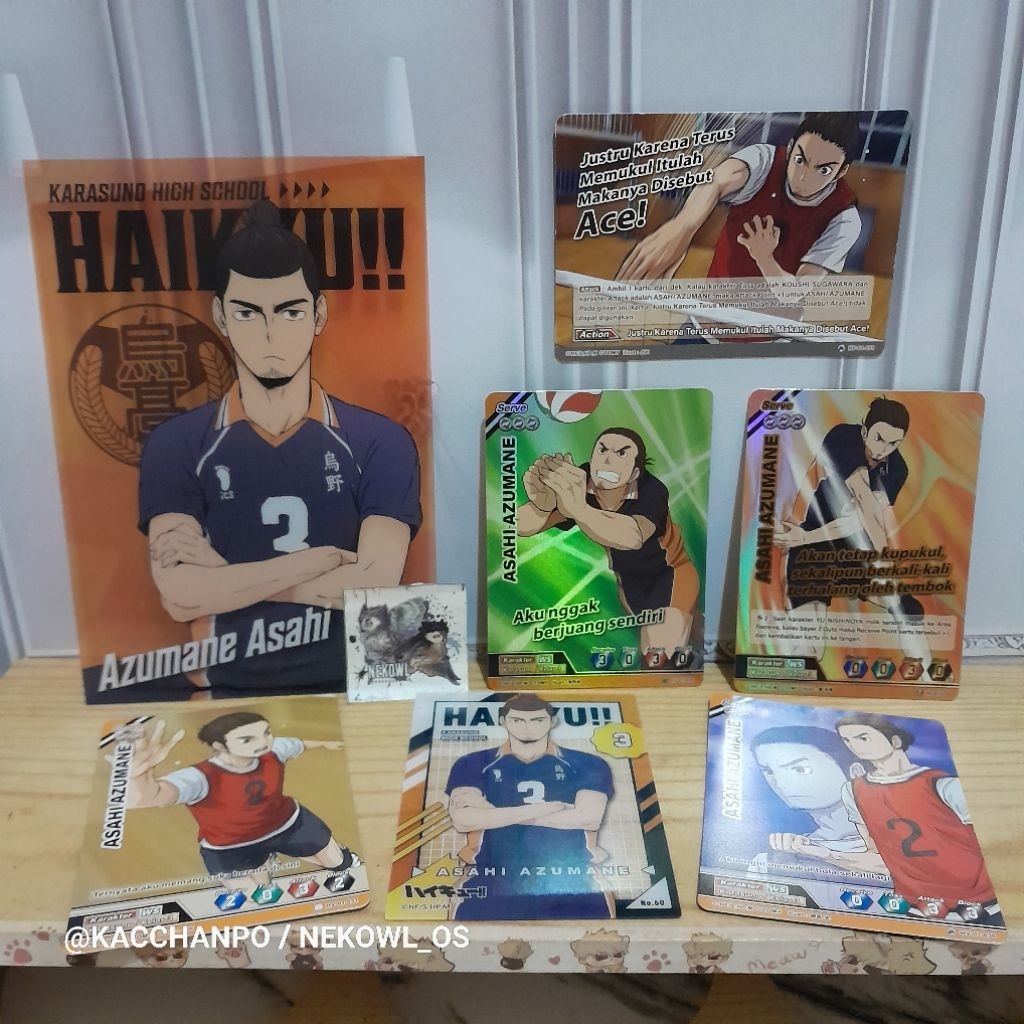 AAB Azumane Asahi Haikyu Official Merchandise Anime HQ Clear Postcard Clearcard Photocard Pc Card Ka