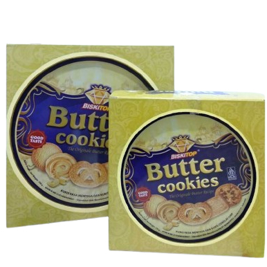 BISKITOP BUTTER COOKIES KALENG 350GR, 700GR