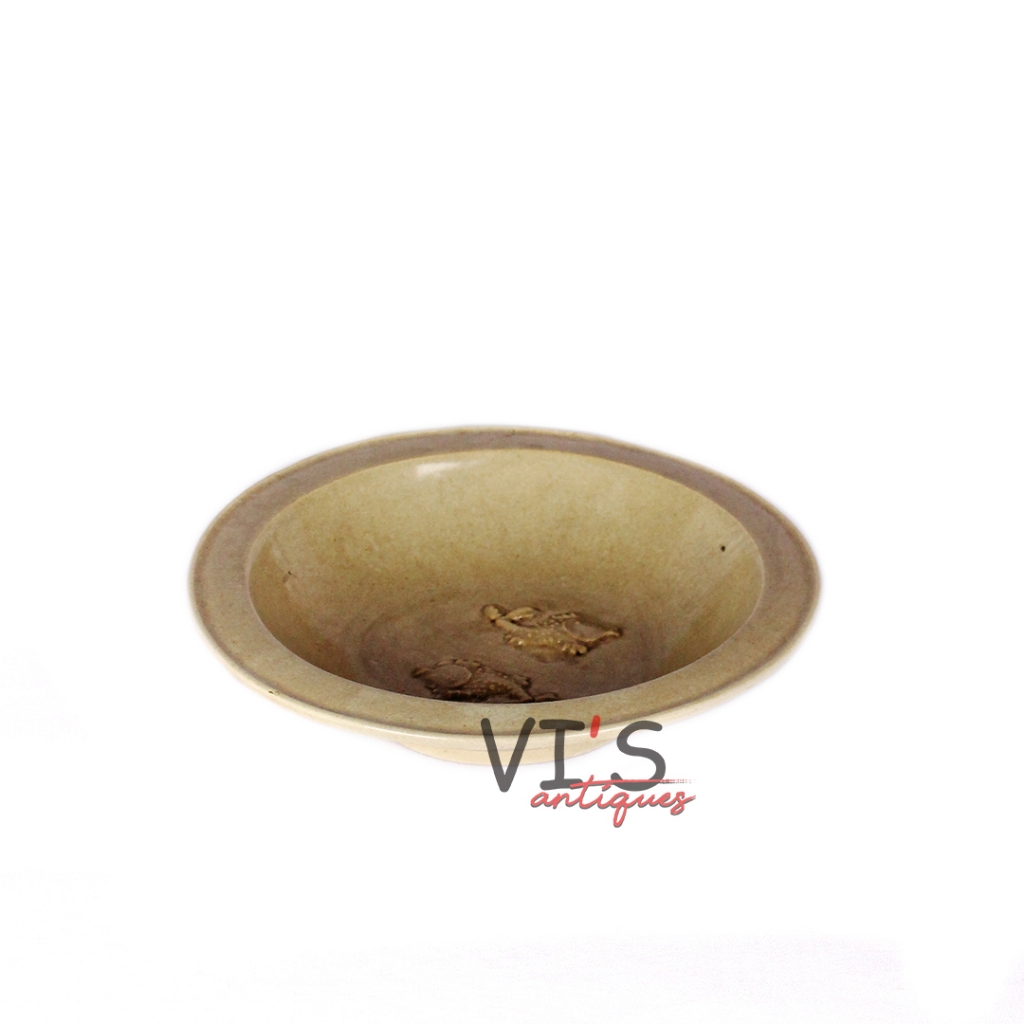 Piring Dynasti Ming Celadon 2 Ikan Keramik Tua Kuno Antik Asli Cina