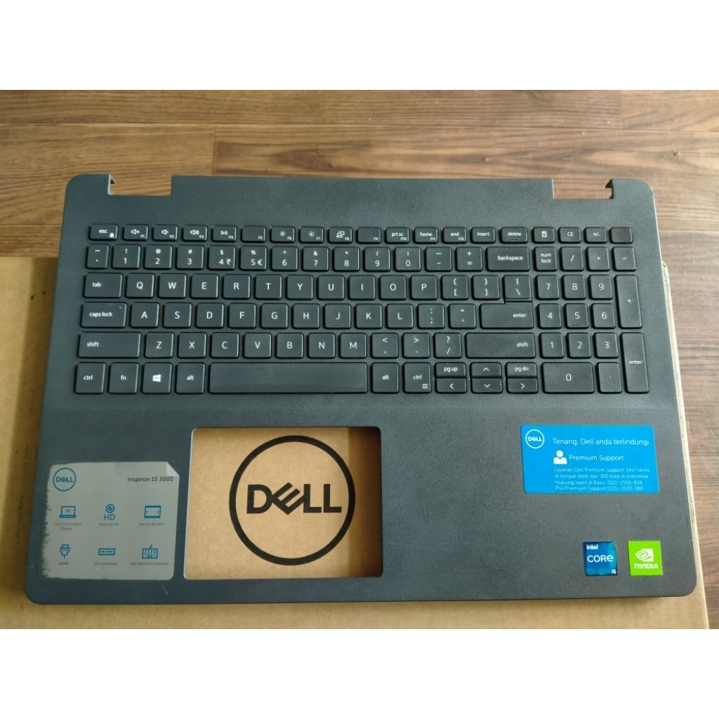 Palmrest atau kesing bagian keyboard Dell Inspiron 3501 Original