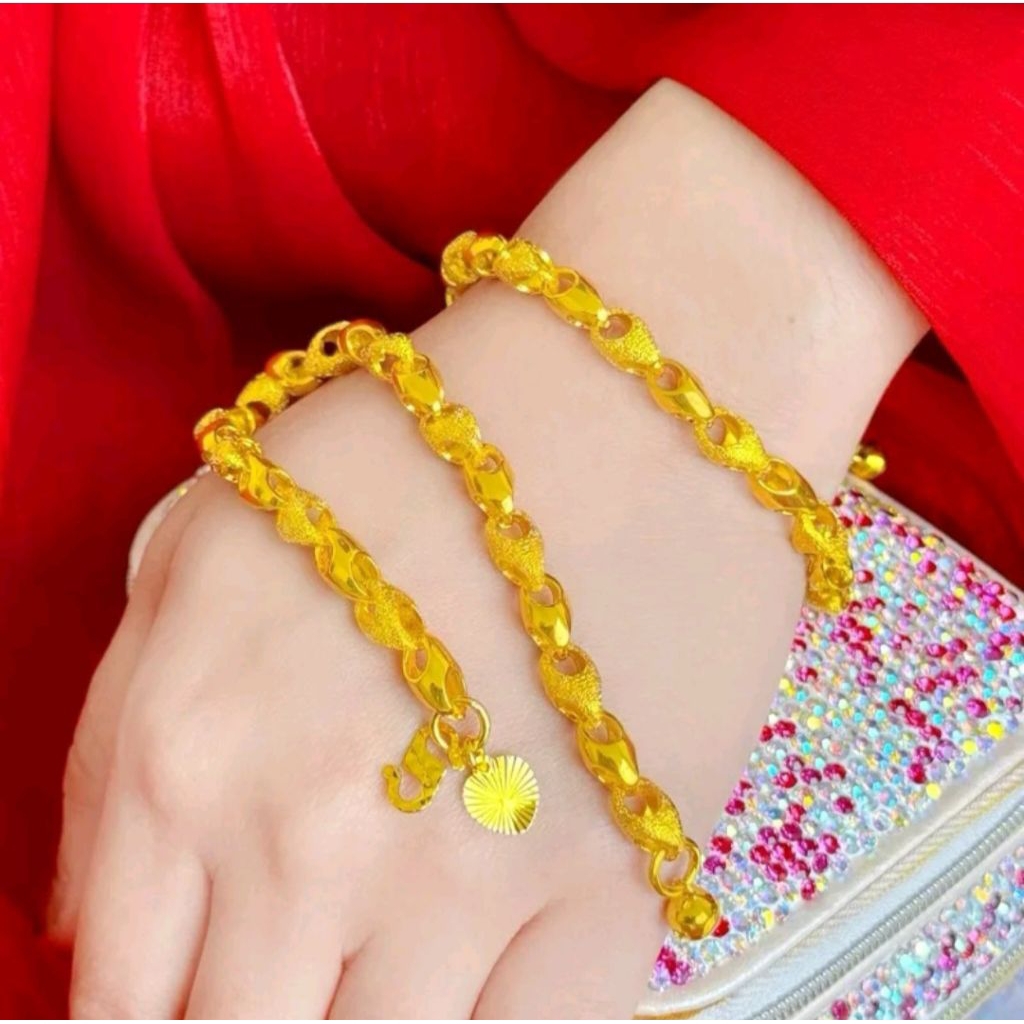 KALUNG RANTAI( pajero) LAPIS EMAS HONGKONG 24K