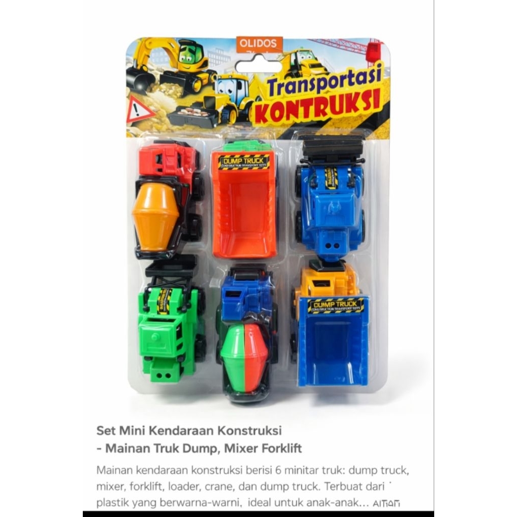 Mainan Set Mobil Konstruksi