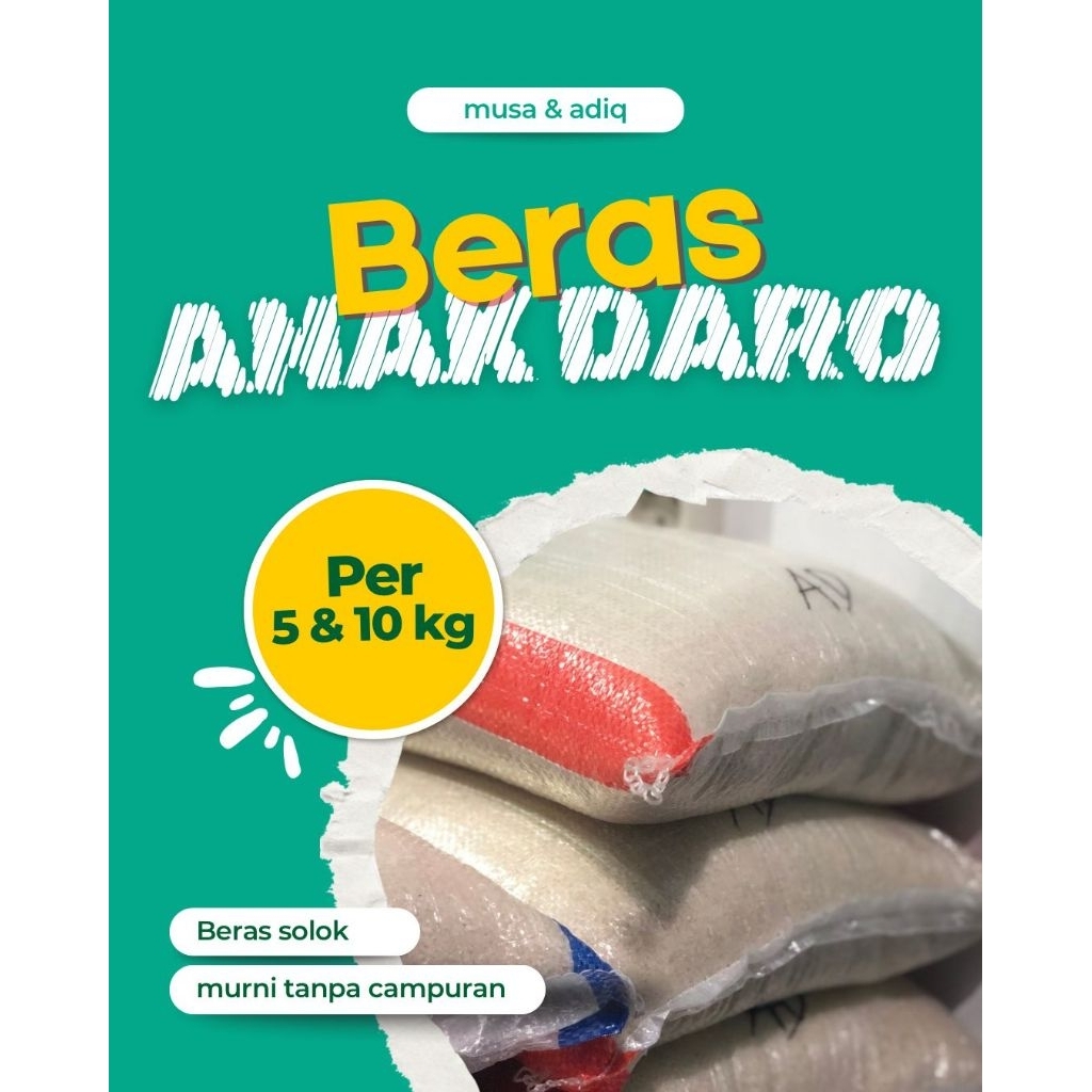 BERAS ANAK DARO | BERAS SOLOK ASLI | BERAS PREMIUM