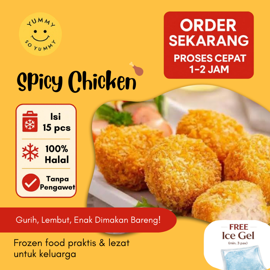 Makanan Beku Frozen Spicy Chicken Bento Ayam Hokben