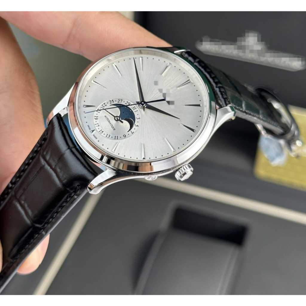 Jam SWISS Tier 5 JLC Master Ultra Thin Moonphase automatic 39MM White dial ZF Factory Swiss Automati