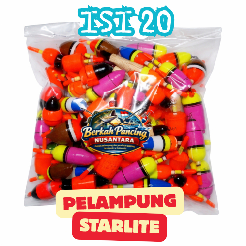 Pelampung pancing kayu bisa pakai starlite ISI 100 MIX  FLOATS Kambangan kimpul Bijian grosir