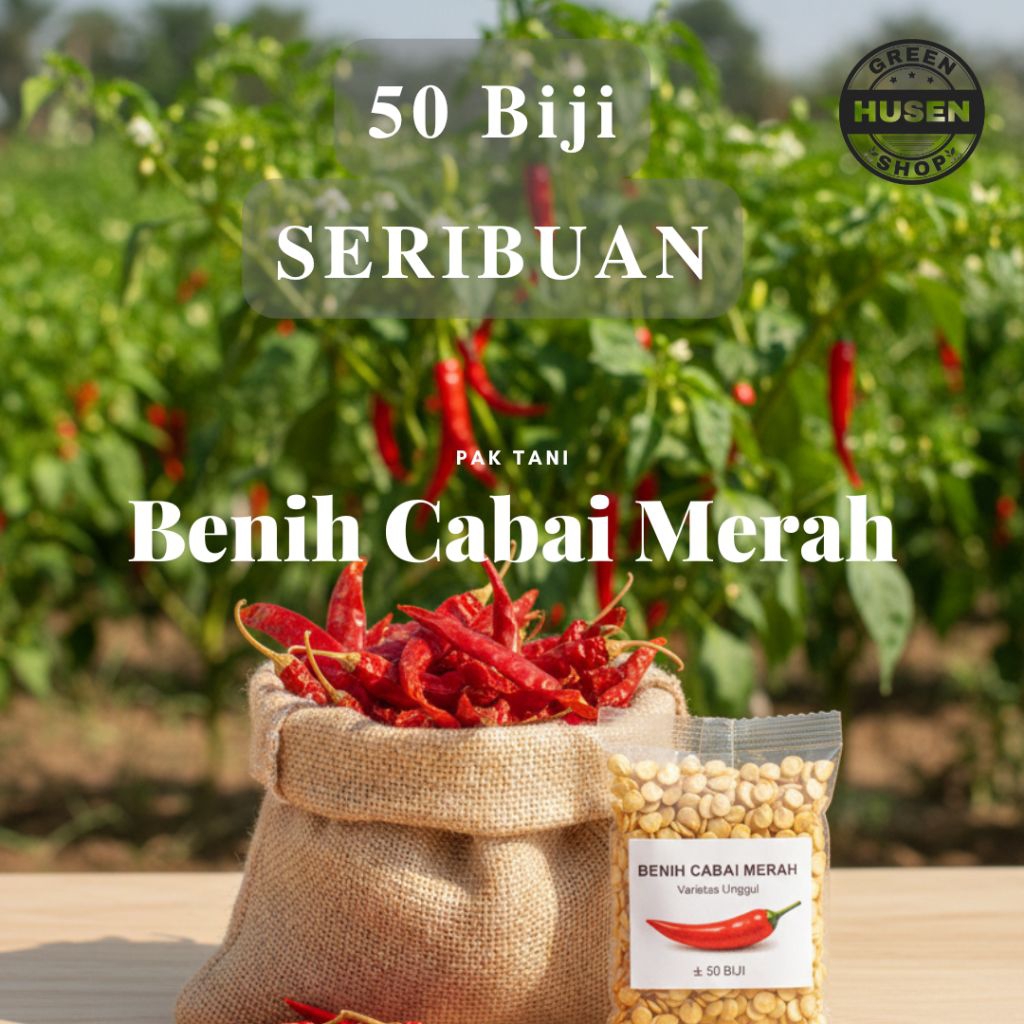 Biji Cabe Merah Seribuan Benih Cabe Unggul Bibit Cabe Merah Berkualitas