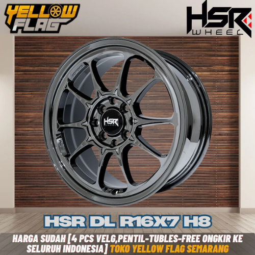 Velg Ring 16 Black Chrome 4 Pcs Untuk Vios Yaris Brio Jazz Velg Mobil Ring 16 Jari-jari Black Chrome
