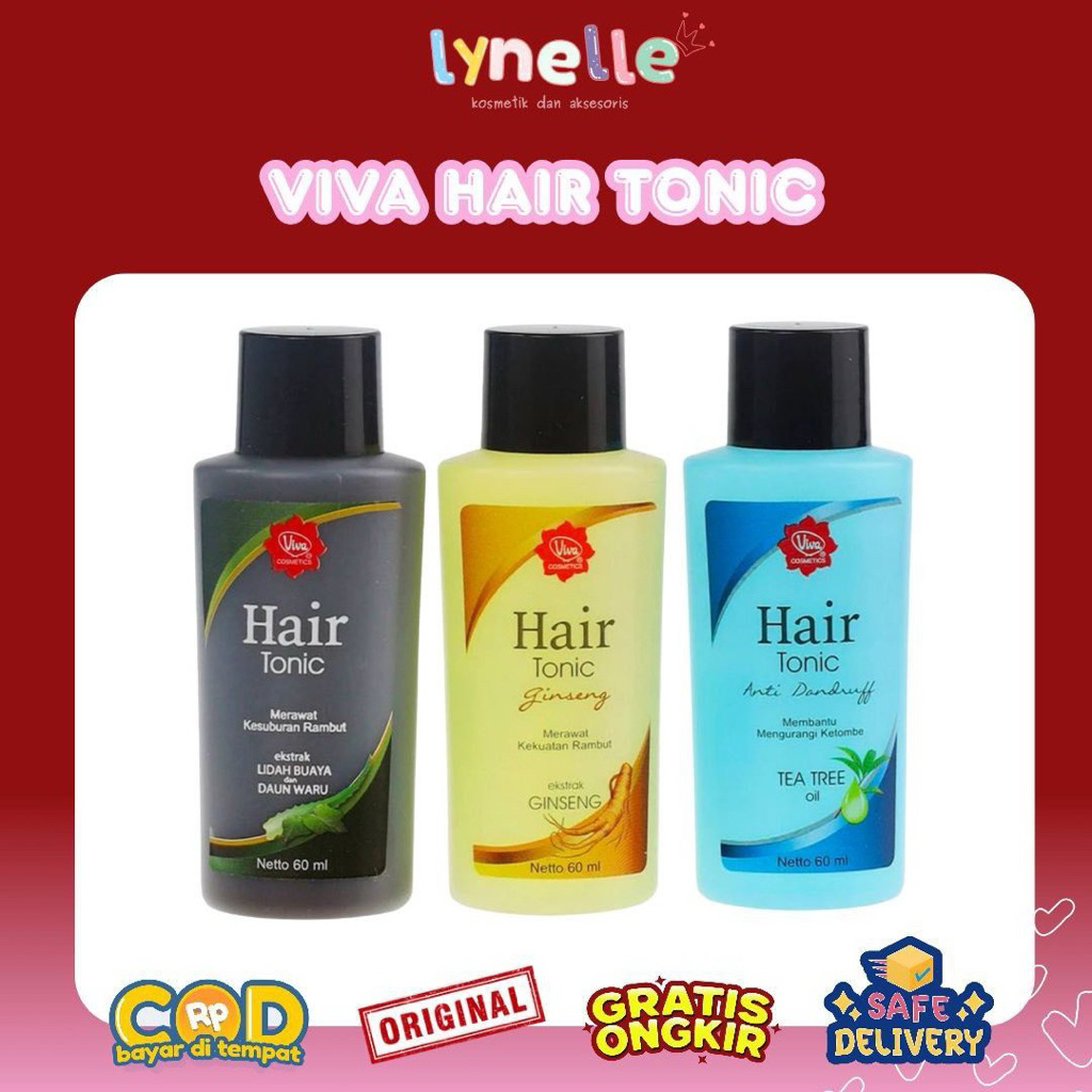 VIVA HAIR TONIC GINGSENG PERAWATAN RAMBUT RONTOK