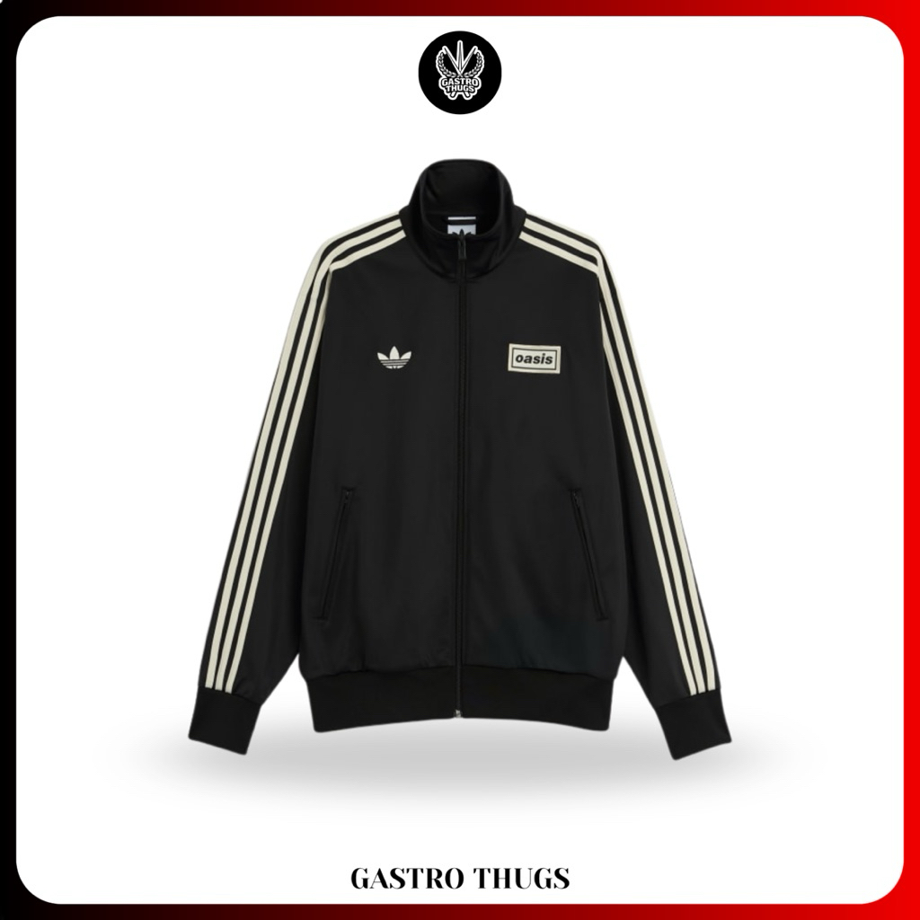 Adidas x Oasis Tour Track Top Jacket Black 100% Originals
