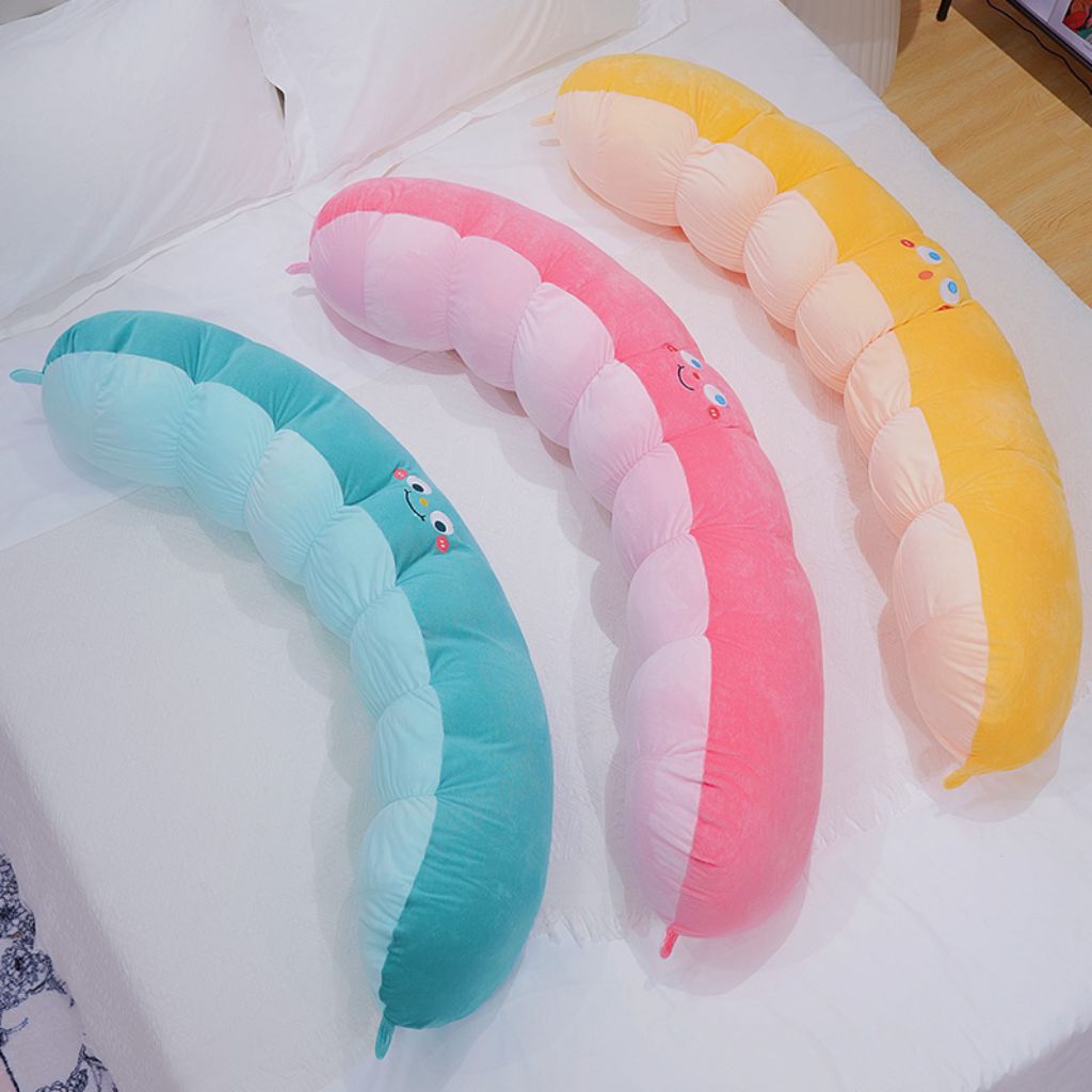 Bantal Guling Jumbo Kacang Polong Kartun Baru Multifungsi,Bantal Guling Panjang 110cm Lembut Dan Emp