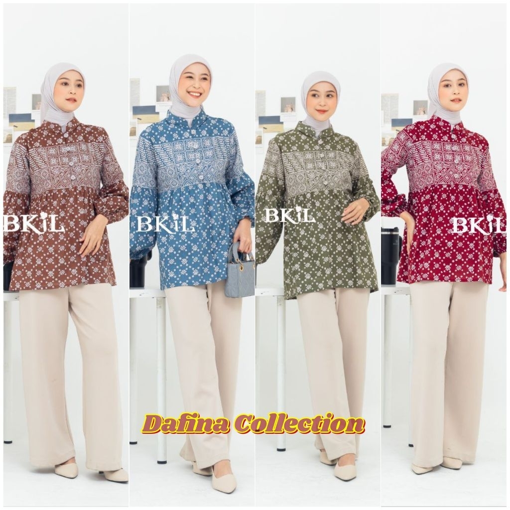 Blouse Lapis TRIKOT Batik Lapis Furing TRIKOT Baju Kerja Wanita Batik