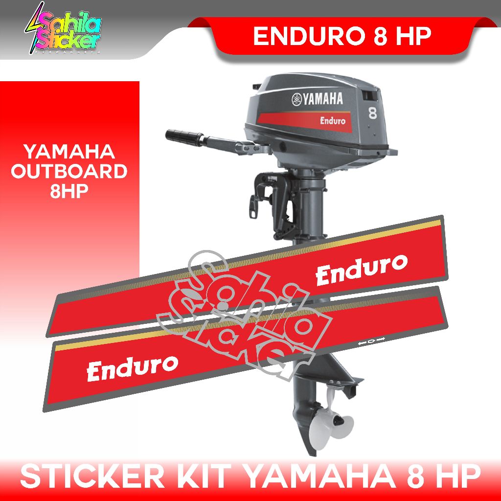 STIKER MESIN TEMPEL YAMAHA ENDURO 8PK / MESIN YAMAHA ENDURO 8 PK