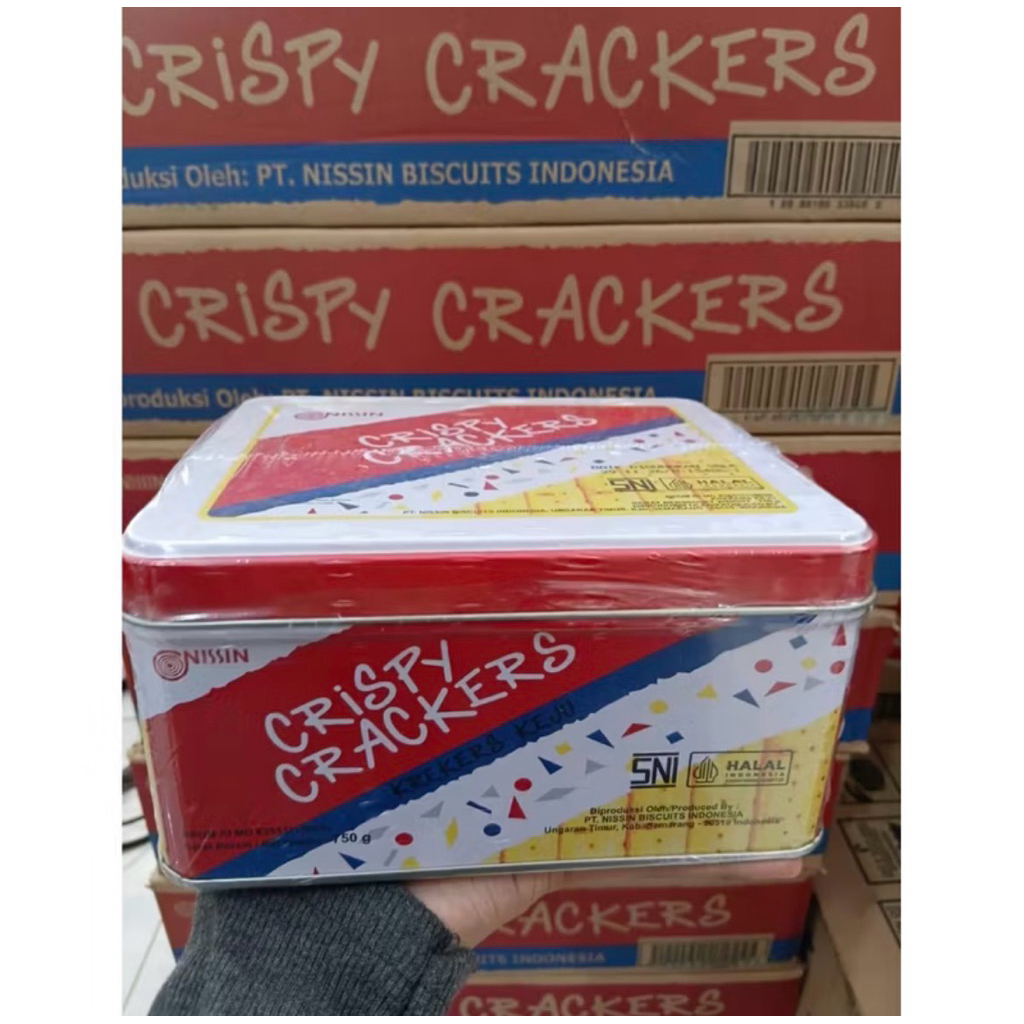 Nissin Crispy Crackers Kaleng Ecer