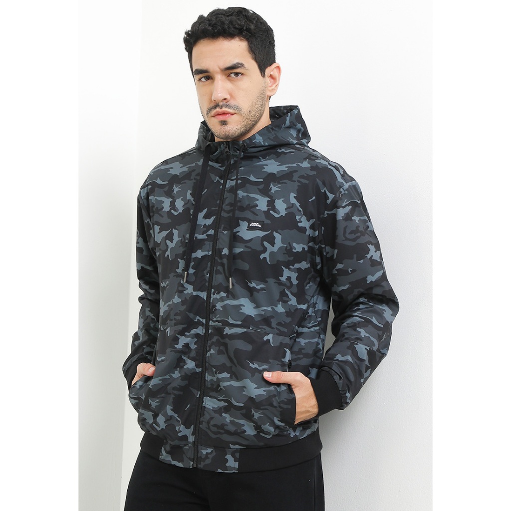 No Fear - Camo Regular Fit Military Jacket - Camo