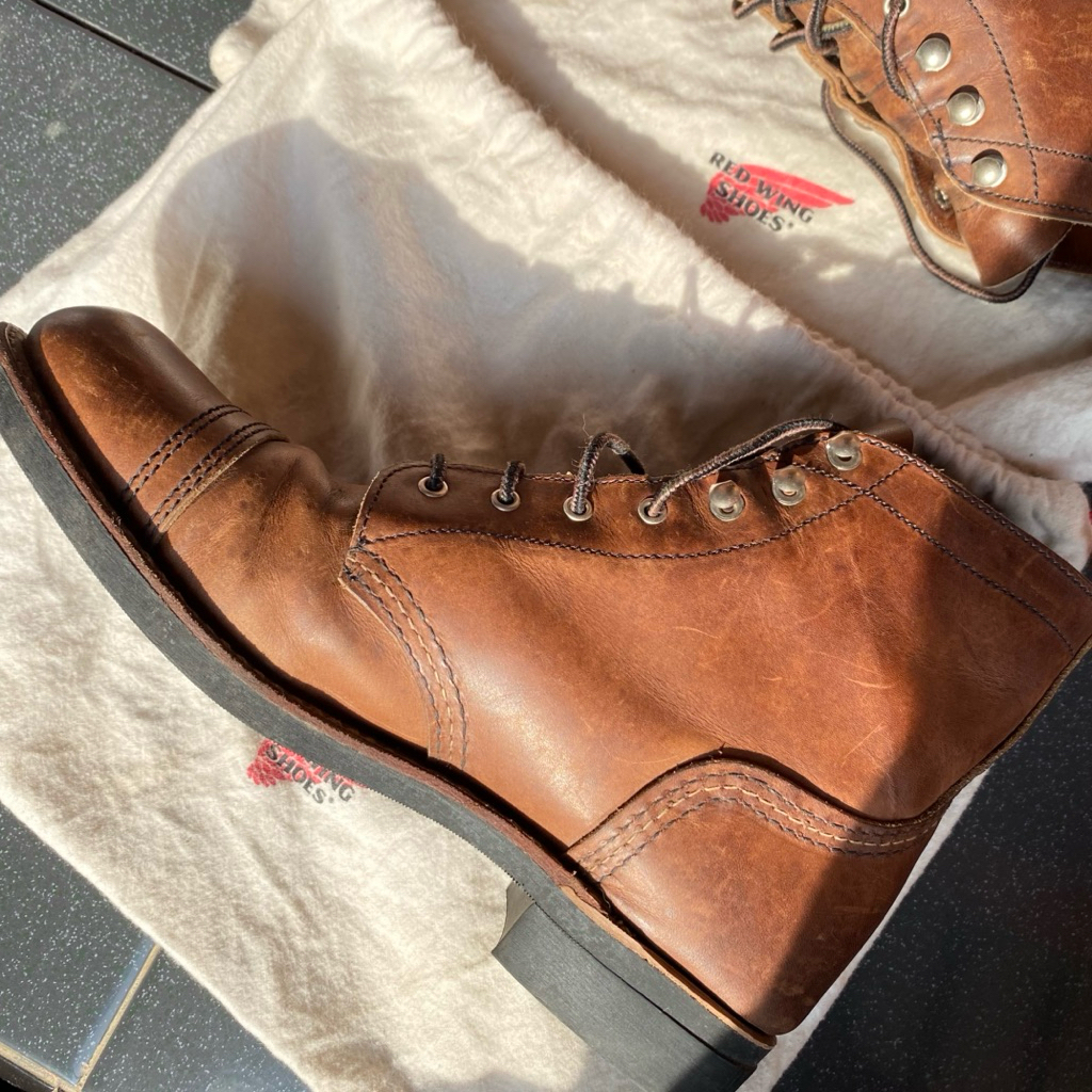 REDWING Iron Ranger Boot in Amber Harness Leather