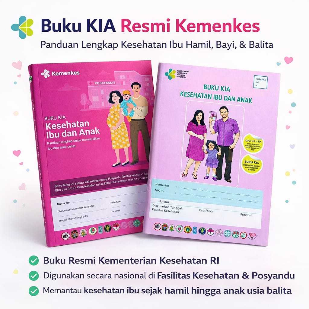 Buku KIA 2023 - Buku Kesehatan Ibu Dan Anak - Buku Keshatan KIA