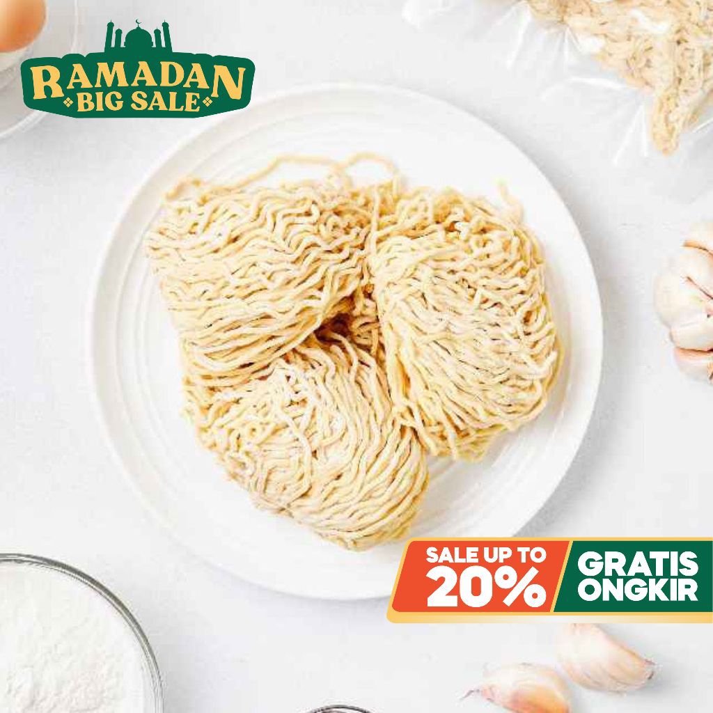 YEN Mie Basah Keriting Kiloan- Mie Ayam Mentah