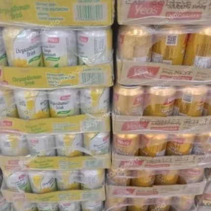 YEOS minuman Per Dus 300ml ( isi 24 ) Krisantemum Teh Bunga CHRYSANTHEMUM / KUNDUR/ CINCAU/SOYA kale