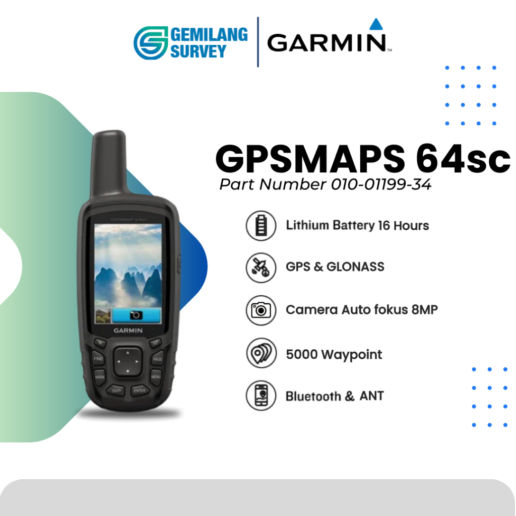 Garmin GPSMAP 64Sc Bekas / GPS Garmin 64sc Second