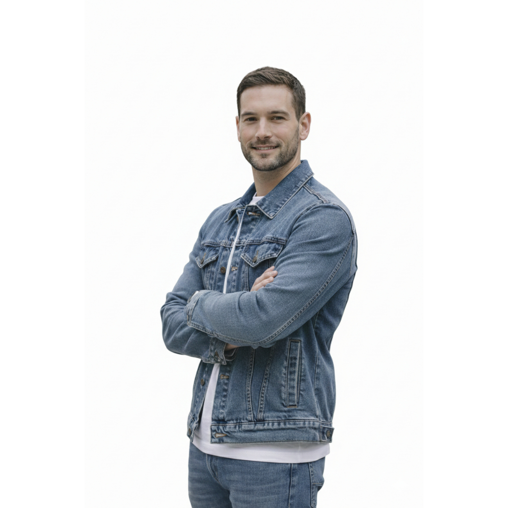 Jaket Denim Jeans Pria Lengan Panjang Z-Nine size L