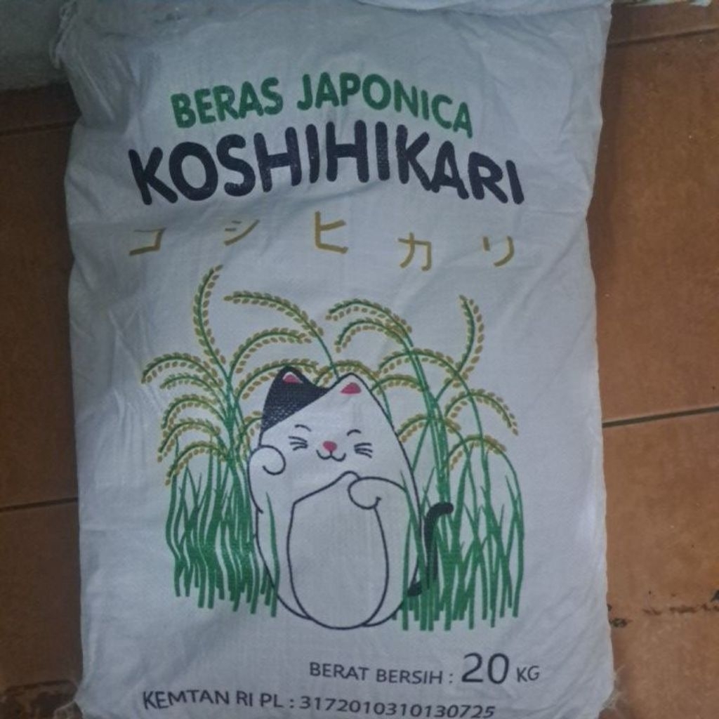 Beras Jepang 20kg Koshihikari - Super Premium, Japonica, Sushi