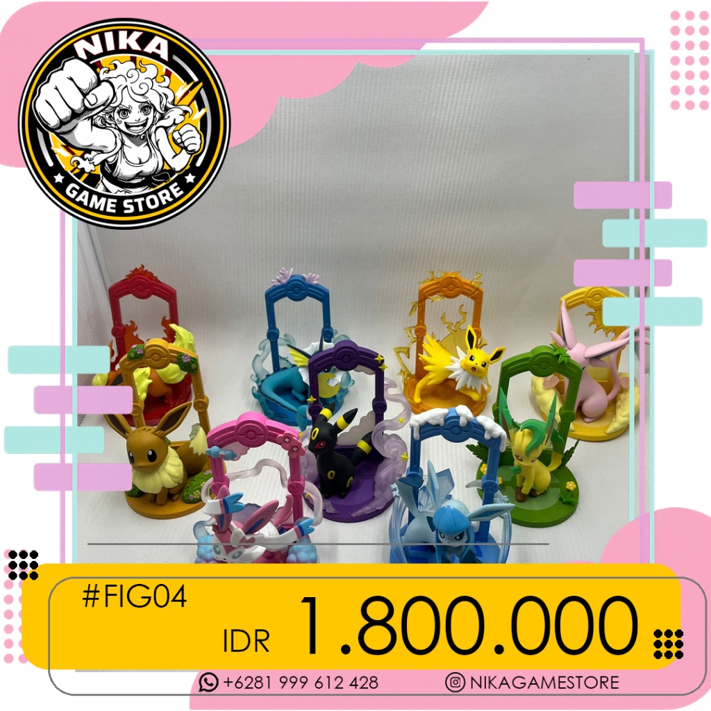 [Set of 9] Prime Figure All Eevee Evolution - Let's Go on an Adventure Ver. eevee funism