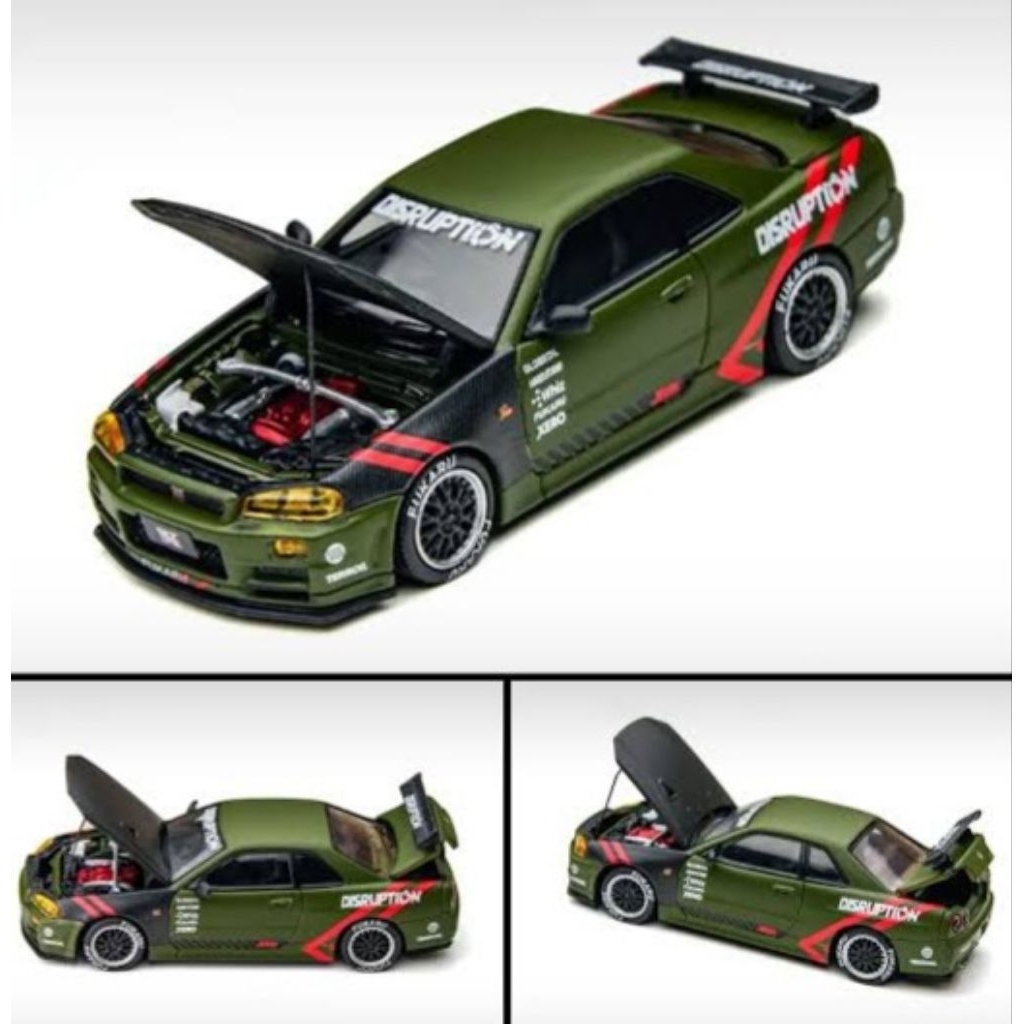 TM646317 - Timemicro Nissan Skyline R34 hijau