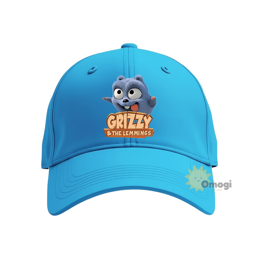 Topi Anak Grizzy And The Lemmings Topi Baseball Anak Laki-laki Perempuan Unisex KD1