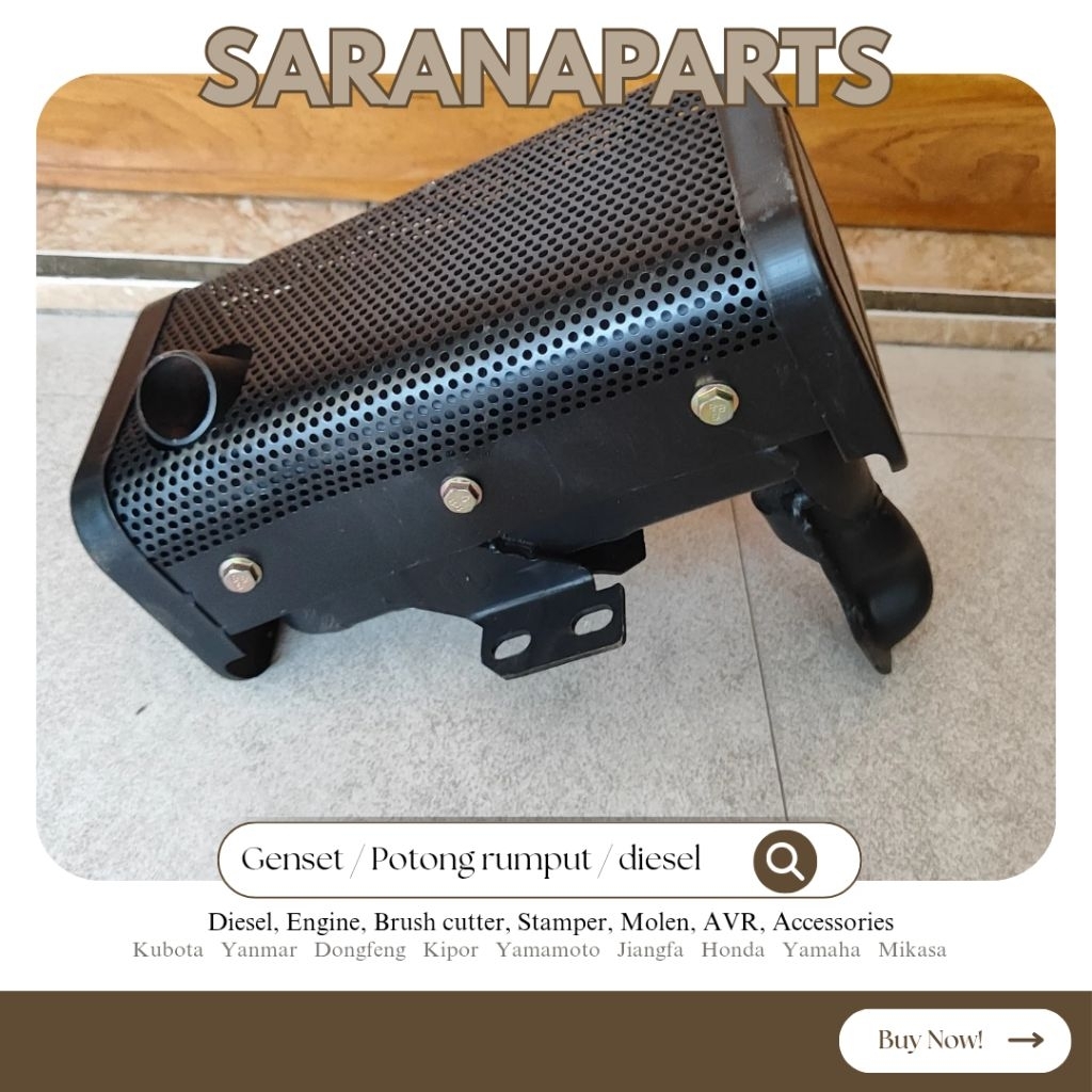 Silincer genset solar 186 FA / knalpot engine 186fa