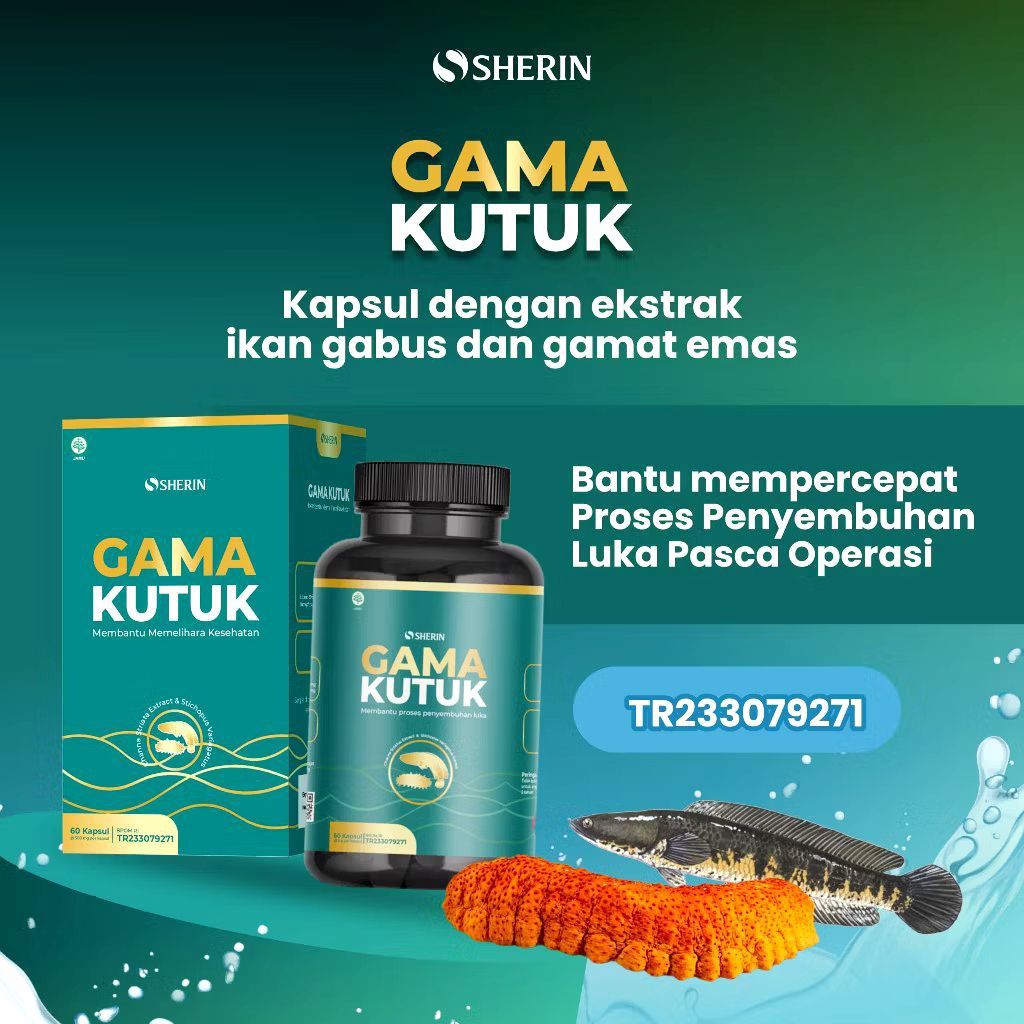 GAMAKUTUK Kapsul Gamat Plus Ikan Kutuk / Gabus