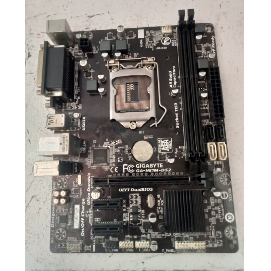 MOTHERBOARD MAINBOARD PC GIGABYTE GA-H81M-DS2 - ercomp1
