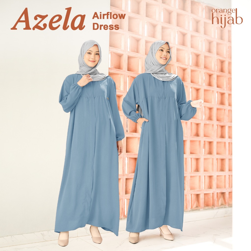 Orangehijab - Dress Gamis Panjang Wanita Crinkle Airflow Premium