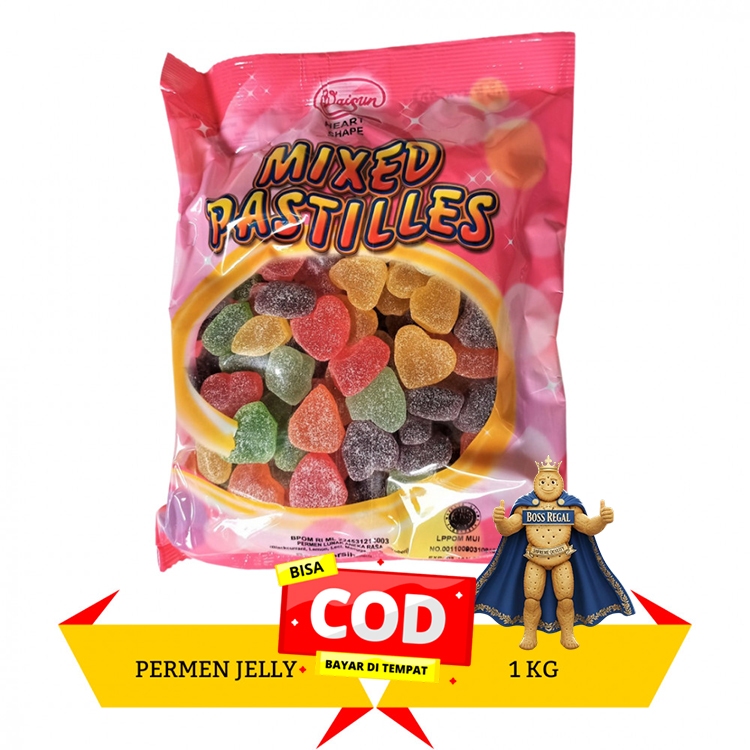 Permen Jelly Waisun Asli Malaysia Rasa Buah Manis 1KG / Permen Jelly Import Original Malaysia