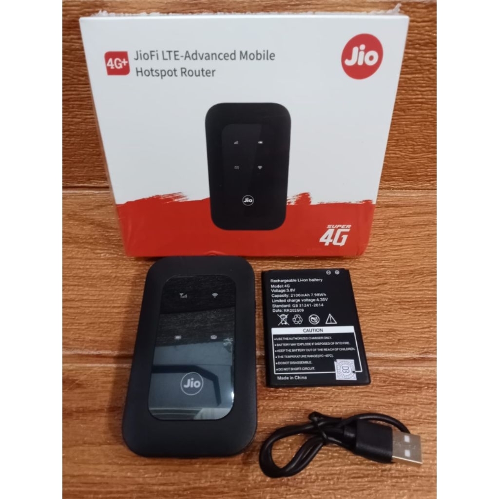 JIO MIFI 4G+ MOBILE WIFI - JIOFI LTE-ADVANCED MOBILE HOTSPOT ROUTER
