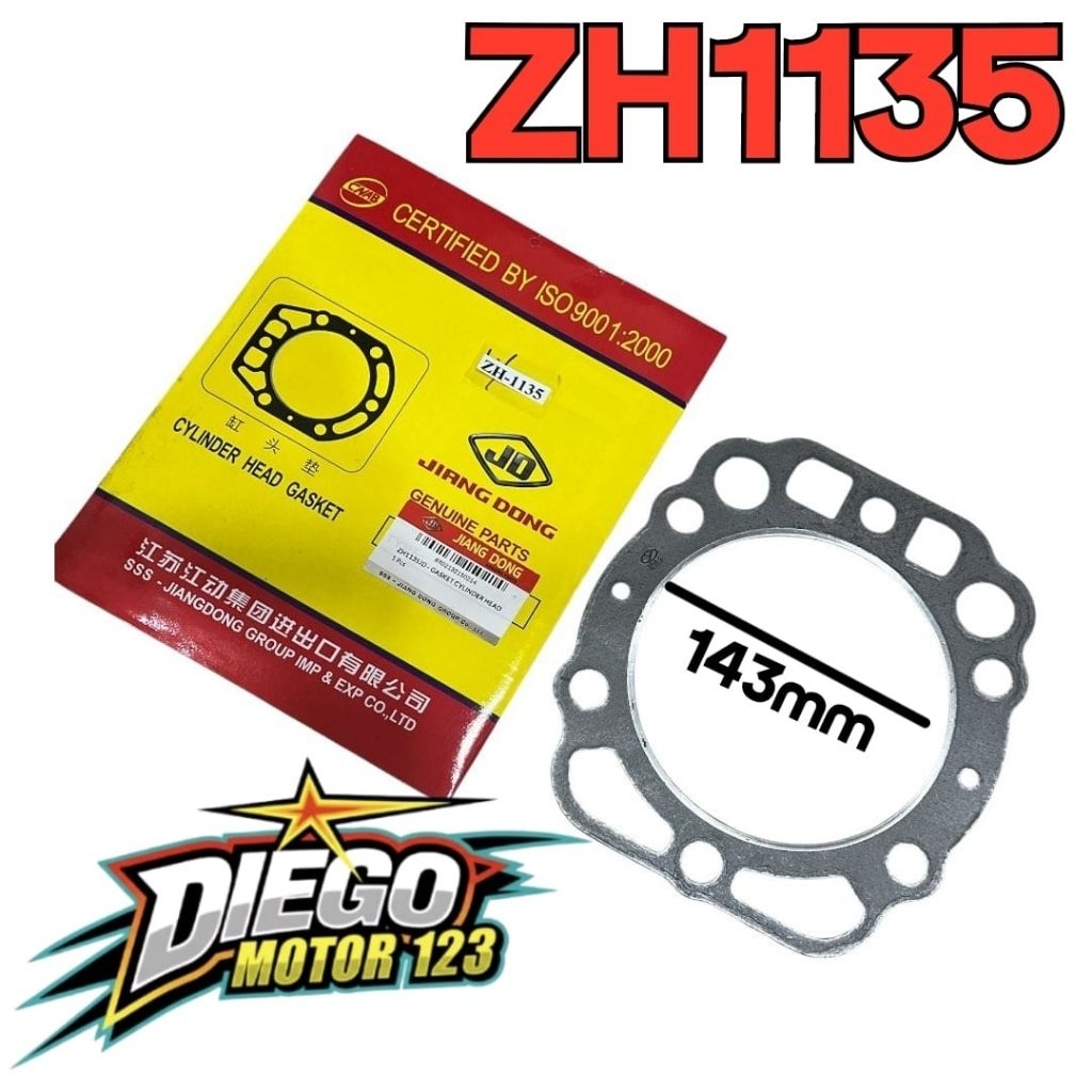ZH1130 Gasket Head Paking kop Deksel Mesin Diesel Jiangdong Original 33PK 35PK
