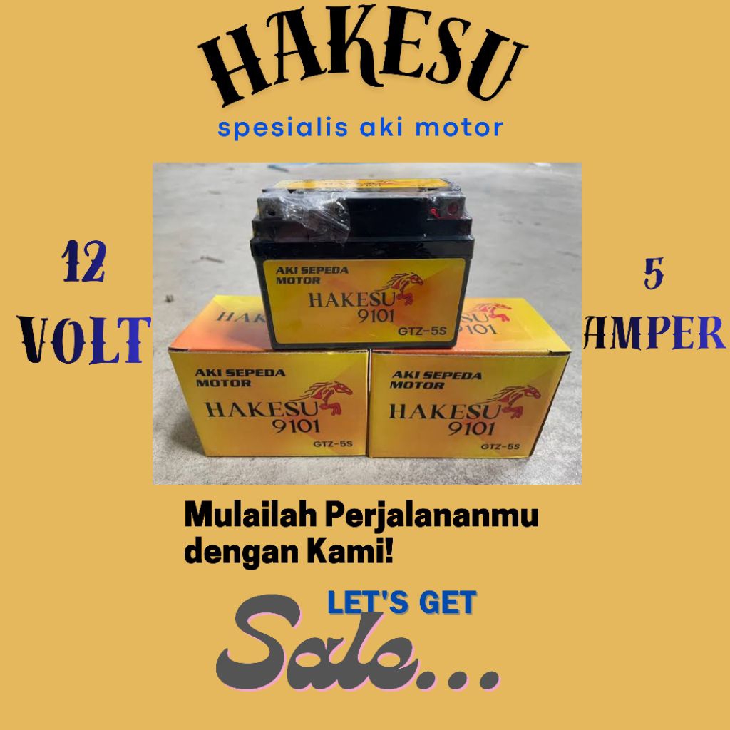 aki motor/aki kering GTZ-5s 12 volt,
