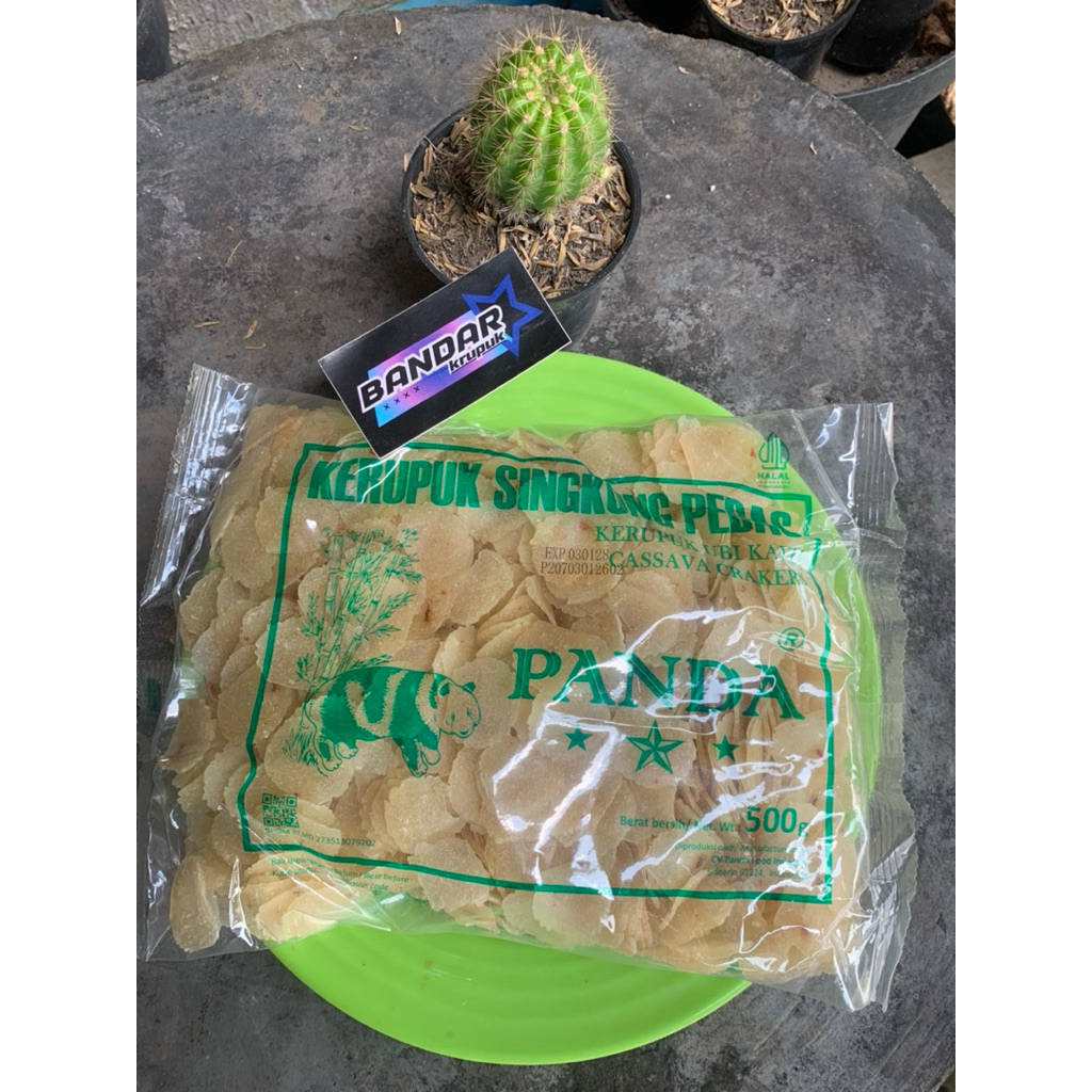 KRUPUK PANDA SINGKONG PEDAS 500gram