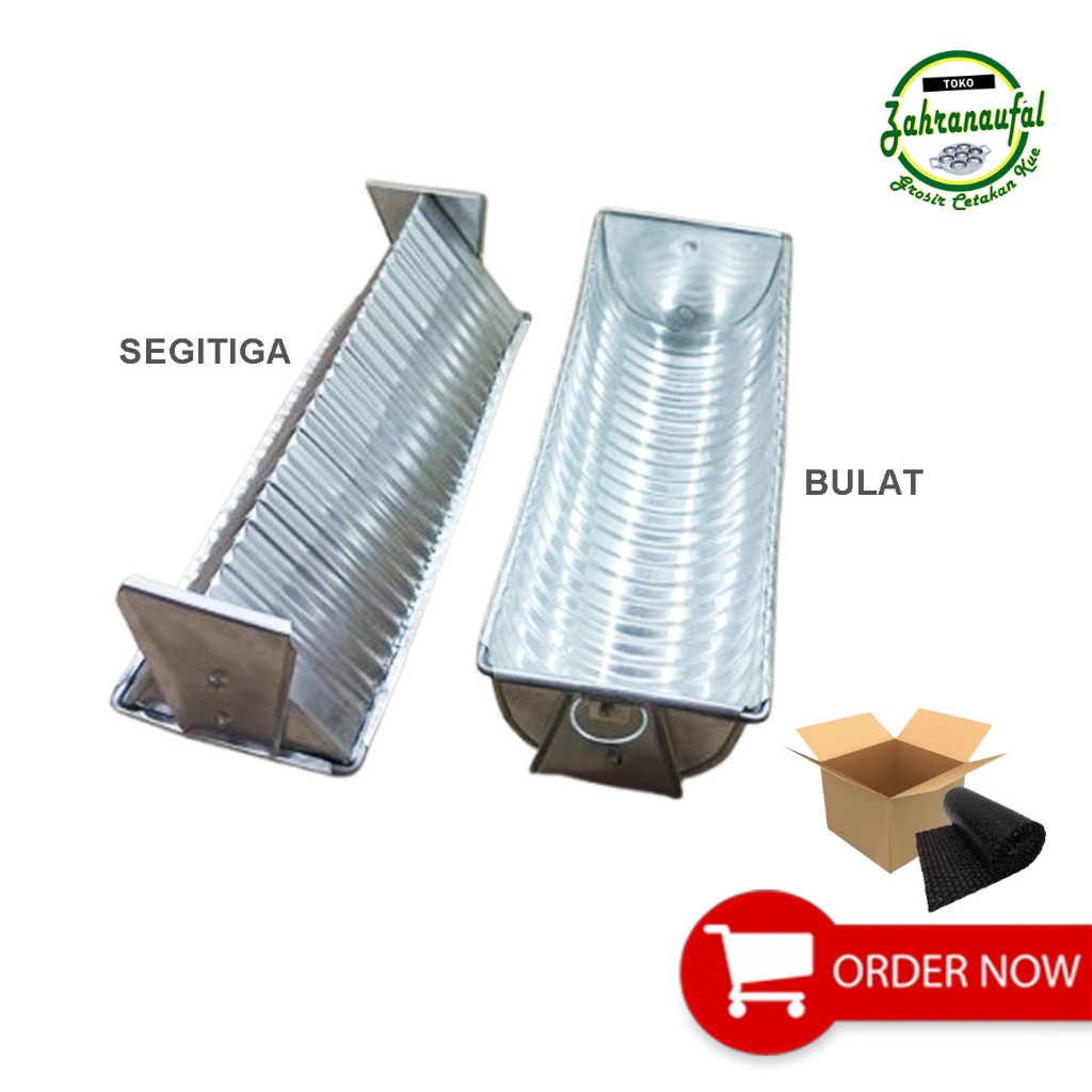 CETAKAN PUDING BOLU SISIR LOYANG SEMANGKA MOTIF SEGITIGA DAN BUNDAR