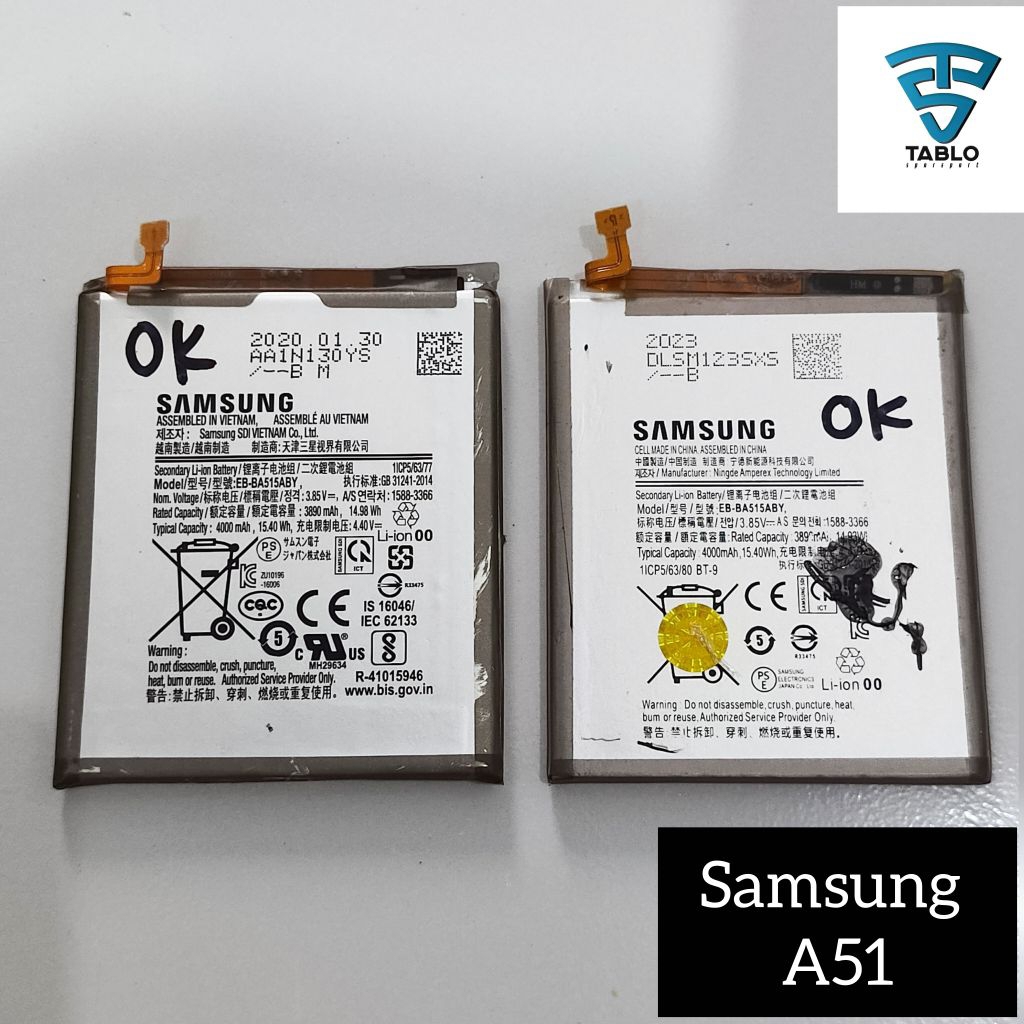 Baterai batre Samsung A51 second