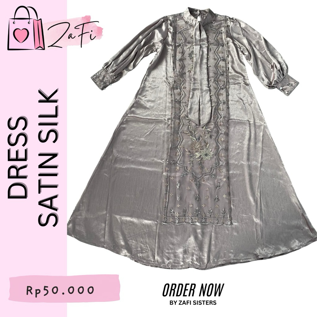 Preloved Dress Satin Silk