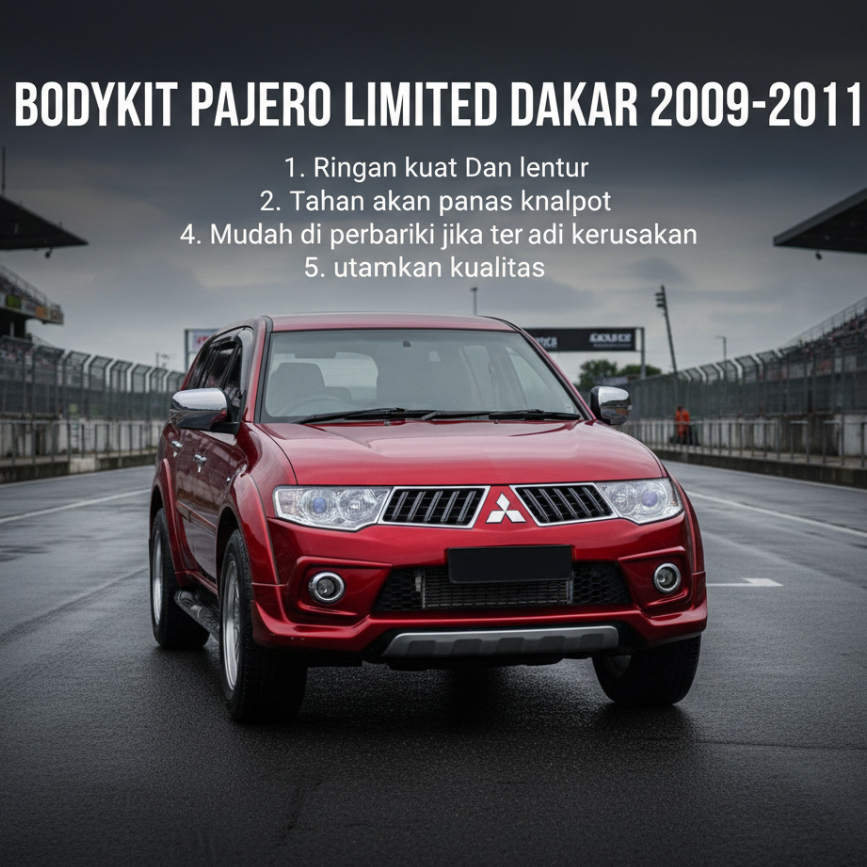 bodykit pajero 2009 2010 2011 body kit pajero bodikit pajero limited dakar