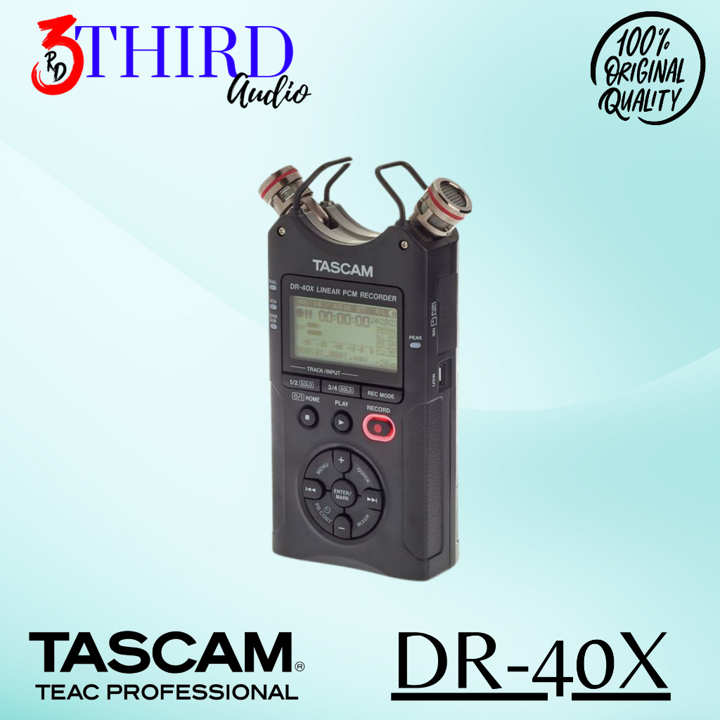 Tascam DR-40X Four-Track Audio Recorder Original DR40X